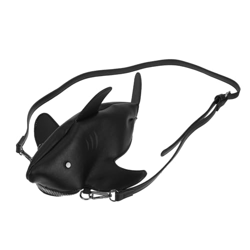 Paquet bandoulière femme forme requin en PU avec sangle amovible OSALADI