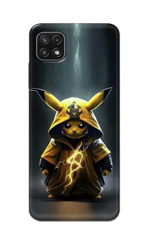Image of PRINTFIDAA Printed Hard Back Cover Case for Samsung Galaxy A22 5G | A22s 5G | Samsung F42 5G Back Cover (Cartoon Cat) -112
