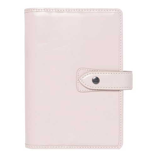 Filofax Malden Organizer Personal Size Pink - Tactile Full-Grain Buffalo Leather Six Rings Cotton Cream Week-to-View Insert Multilingual (C022616)