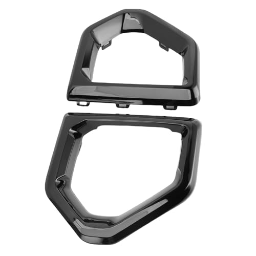 aqxreight Fog Light Outer Bezel Cover 84176753 84176752 Left Right Fog Lamp Bezel Trim Replacement for 1500 Base SLT Electroplated SLT 2022 XL Replacem Light Outer CoverFront (Glossy Black) miniatura 5