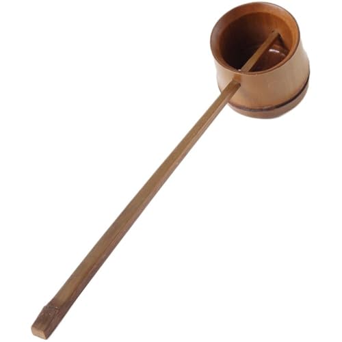 Toivexa お手前用 お点前用 炉用 風炉用 茶器 茶道具 柄杓 茶道 茶碗用 柄杓 水スプーン レトロ 長いハンドル 抹茶茶道専用 茶室 竹製ヒシャク 24*4*4.5cm