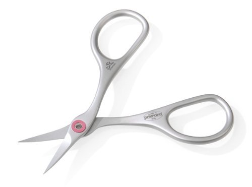 The Ring Lock System Stainless Steel Cuticle Scissors Tower point by Premax, Italy