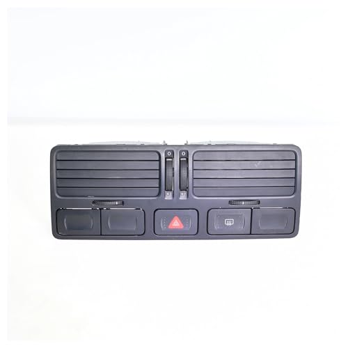 Rejillas De Ventilación Del Aire Acondicionado Para VW Para Golf MK4 Para Bora Para Jetta 1J0819728E 1J0 819 728 E Ventilación De Instrumentos Plateada/negra Adecuada(Black)