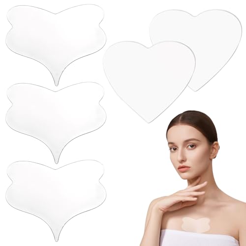 5 Stück Dekoltee Pads Antifalten Dekollete Anti Falten Pad Decollete Pads Antifalten Wiederverwendbar Glättet Effektiv Falten Sorgt Für Straffe Glatte Haut Für Den Täglichen Gebrauch Ausflüge