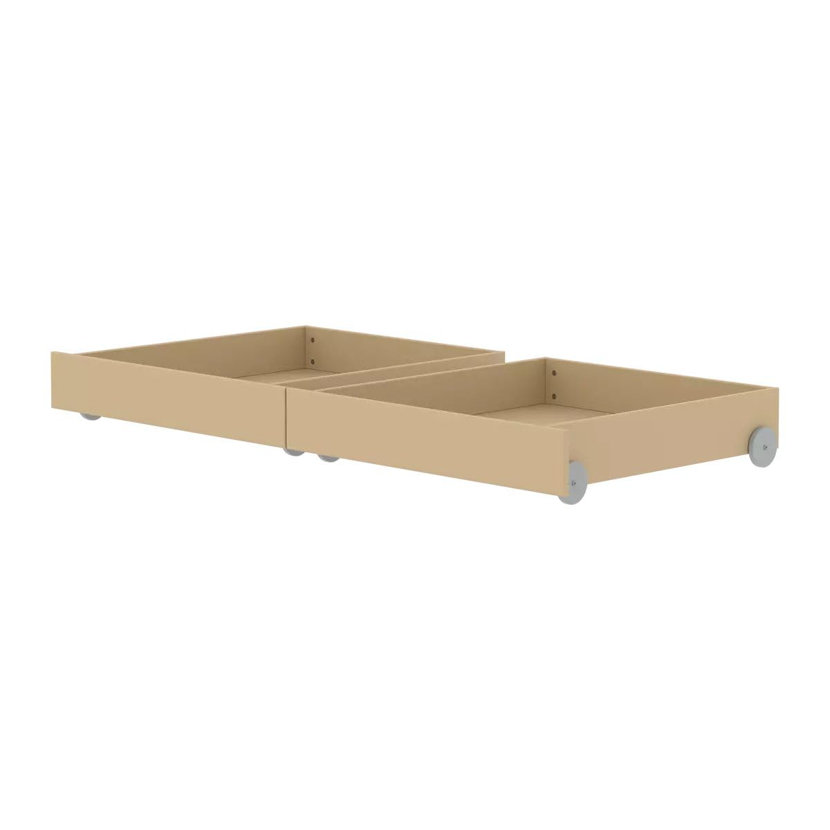 Flexa White - Set di 2 cassetti sotto il letto, colore: Beige