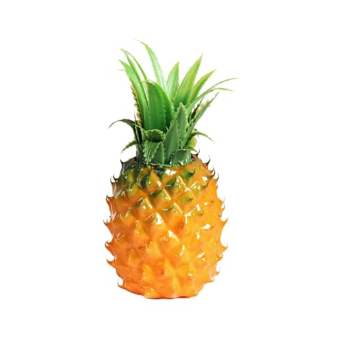 PRETYZOOM Artificial Pineapple: Simulation Fake Fruit Model for Display Lifelike Pineapple for Kitchen Cabinet Decoration Summer Party Supplies (8.25 Inches)