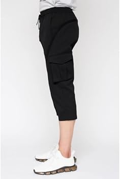 Amazon | [トルネードマート] クロップドイージーカーゴパンツ
