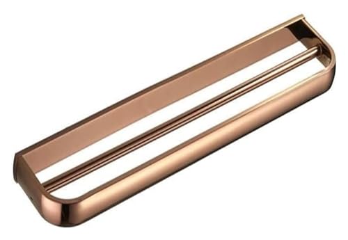 Porte-serviettes double anti-rouille or rose pour éliminer le linge humide au mur