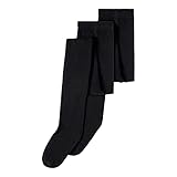 Strumpfhosen im 2er Pack NAME IT Mädchen Nknpantyhose 2P Noos Strumpfhose, Schwarz (Black Black), 134/140 (Herstellergröße:134-140) (2er Pack)