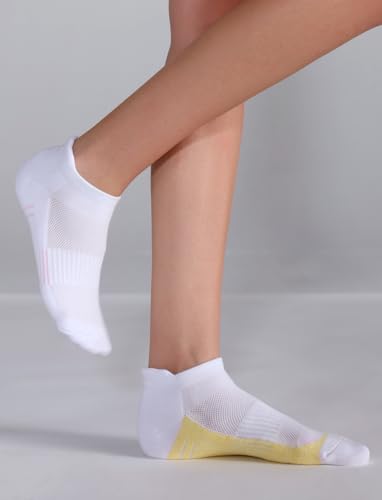 Ankle Socks Women Athletic No Show Socks Running Comfort Cushioned 5-Pairs2