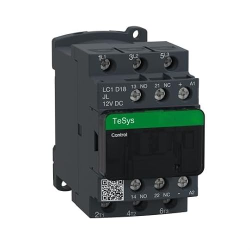 YAPOLQTNM LC1D18JL DC Contactor 3P 3NO LC1-D18JL 18A 12V Coil