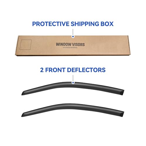 Image of Window Visors Rain Guards Shield for 2000-2007 Chevy Monte Carlo, Out-Channel Window Vent Wind Deflectors Visors Shades for 00-07 Monte Carlo