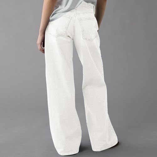 Women's Wide Leg Jeans High Waisted Baggy Denim Pants with Stretch, Straight Leg Loose Casual Trouser Y2K Style4