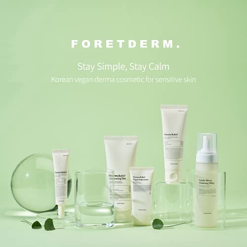 Foretderm Low Ph Derma Relief Cleansing Gel + Gentle Micro Cleansing Whip Cleanser Duo Set, For Sensitive Dry Skin, France Eve Vegan, Fragrances-Free, Hypoallergenic #TOP6
