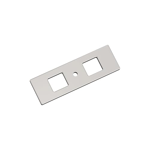 Amerock 3-11/16" Rectangle Medora Polished Nickel Cabinet Knob