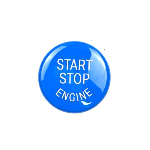 zyppk Car Start Stop Button Cover,Fit For E Chassis osłona przycisku start samochodu(Blue)