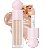 Champagne Glow Liquid Highlighter for Face &, Waterproof & Long-Lasting-Hydrating Luminizer, Natural Radiant Shimmer for Contours, Cheekbones & Eyes, Lightweight Blendable Formula
