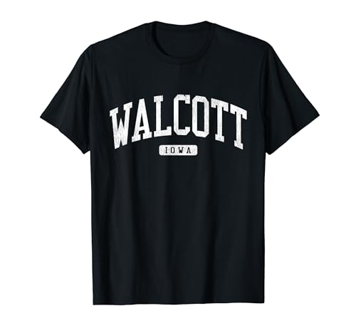 Walcott Iowa IA JS03 College University Style T-Shirt
