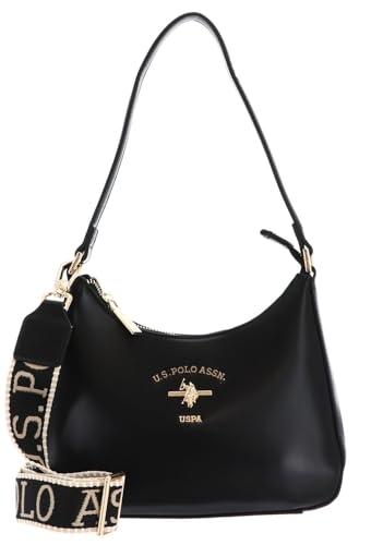 Sac hobo noir U.S. Polo Assn. Heat avec bandoulière ajustable