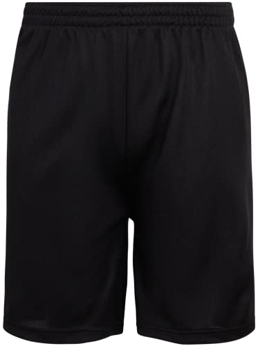 Mad Game Boys Athletic Shorts - 3 Pack Moisture Wicking Mesh Active Boys Shorts for Basketball Gym with Pockets (Sizes: 8-18)4