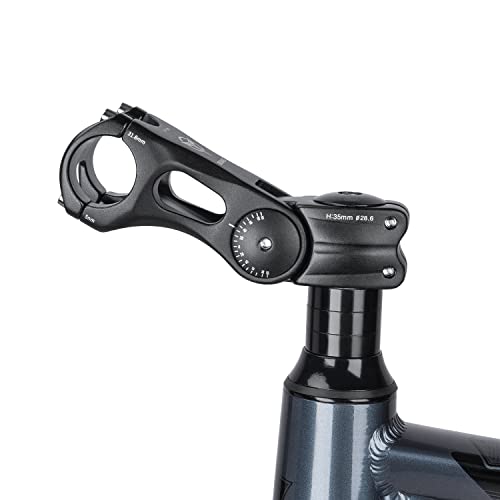 GEWAGE Fahrrad Vorbau Verstellbar,Fahrrad Vorbau Riser für 31,8 (1-1/4 Zoll) Lenker… – Ansicht 5