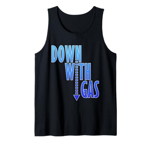 Funny Down With Gas Scuba Diver Diving With Gas Tank Top