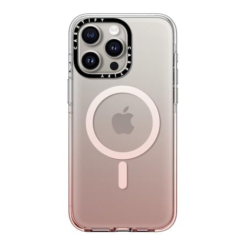 CASETiFY �N���A MagSafe�Ή� iPhone 15 Pro Max �P�[�X [���΂݂ɂ����f�� / 2m����̗����������N���A / MagSafe �ɑΉ�] - �s���N�I���u��