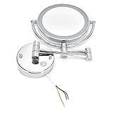 Einfach zu bedienen, Touch-Schalter an der Unterseite, stufenlos dimmbar. Geeignet für Badezimmer, Schminktisch, Schlafzimmer, Schönheitssalon usw.