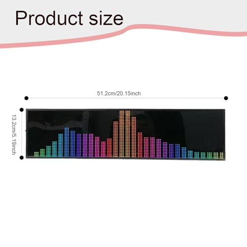 Analyseur de spectre audio numérique multicolore doté de 36 styles d'affichage LED