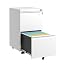 White-2 Drawers on Wheels-h25.79in