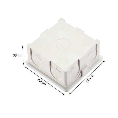 Uxcell Wall Switch Box Electrical Outlet Flush Mount 86 Type Single Gang White #TOP1