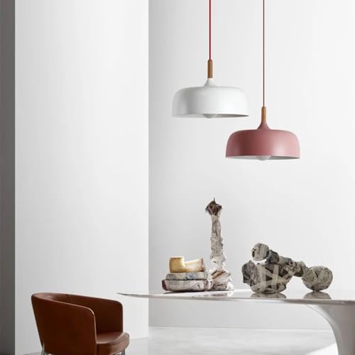 Lustre de luxe à tête unique luminaire suspendu minimaliste base E27 - 3