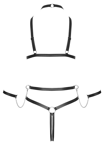 Body de harnais Bad Kitty M noir pour sublimer vos soirées intimes - 2