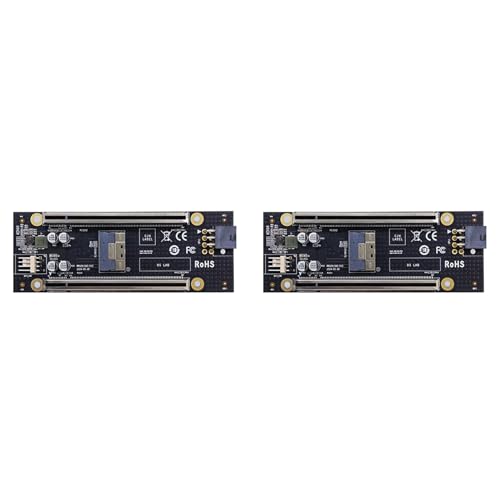 Carte adaptateur PCIe 4.0 X16 vers SFF-8654 8i pour carte mère avec bifurcation X4X4
