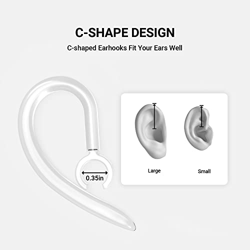Timekettle Accessories for WT2 Edge/W3 and p1 Translator Earbuds, Including 1 Pair of Silicone Ear Hooks, 3 Pairs of Earmuffs, and 1 Carry Bag