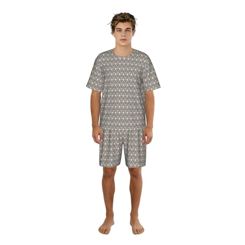 Pyjama manches courtes homme motif oiseaux parfait pour vos week-ends cocooning