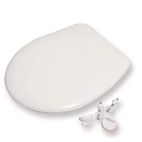 Abattant WC Acquastilla 117408 lunette de toilette blanche fixe