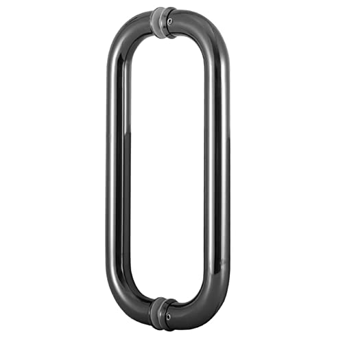 JIPOFAN Maniglia per Porta Doccia Rotonda a Forma di O, Set di ferramenta bifacciale, Maniglie per Porte Interne, Maniglia per Porta Push-Pull in Acciaio Inossidabile 304