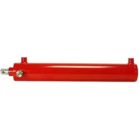 RuggedMade Hydraulic Cylinder 24 Inch Stroke 4 Inch Bore 2-1/4 Inch Rod Trunnion Mount, 3000 PSI Cover
