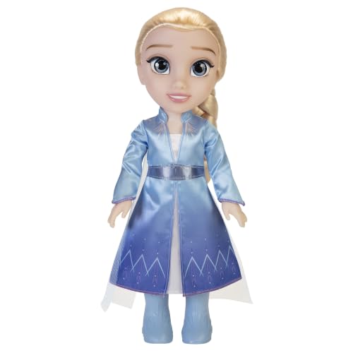 Disney Princesse - Poupée 38cm Elsa La Reine des Neiges - Licence Officielle Disney - Collection Mon Amie Princesse - avec Robe de Voyage et Accessoires - Cadeau Magique - Cadeau Enfants Dès 3 Ans