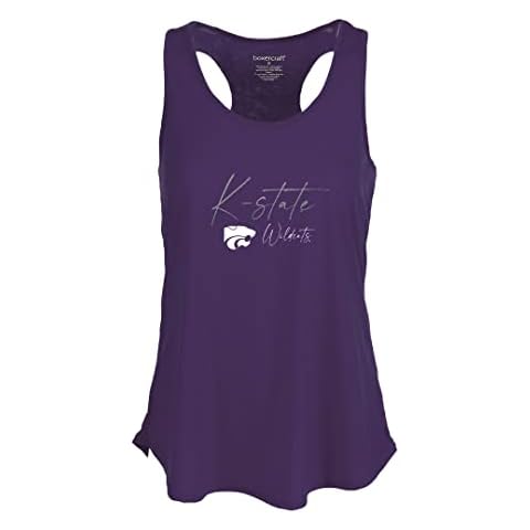 boxercraft Women's Kansas State University Essential Racerback Tank Tunic Shirt, Purple, XX-Large Cover