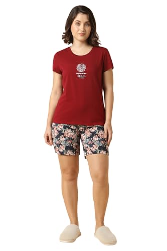 Image of Van Heusen Women's Lounge Allover Print Lounge Shorts - Modal Cotton - Functional Pocket, Superior Drape -Available in Pack of 1 & 2
