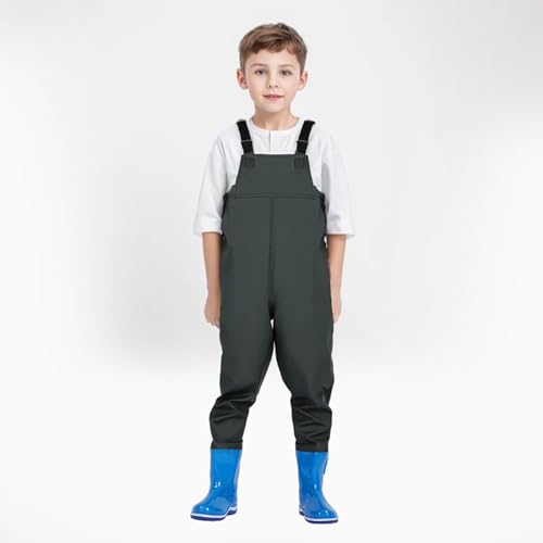 Vadeadores para pesca y caza de niños con botas impermeables 3