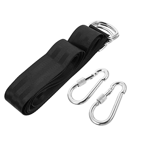 JOINPAYA 1 Set Heavy Duty Swing Strap Hanging Kit for Wooden Plank Swing Seat Hammocks Durable Material Easy Installation Safe for Conditions