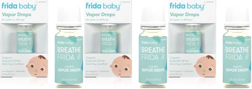 Frida Baby Breathefrida Vapor Bath Drops, Baby-Congestion Relief with Eucalyptus Essential Oil for Humidifier, Aromatherapy Oil Help Baby Breathe Easy (Pack of 3)