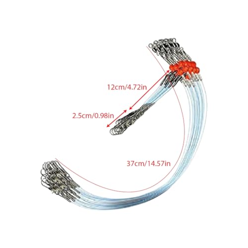 6 Pzs Cable de Pesca con Anillos y Nailon Azul miniatura 3