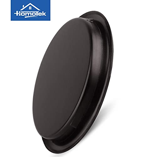 Homotek 4 Pack Closet Door Finger Pull 2-1/8”, Easy Snap In Installation, Oil Rubbed Bronze,Fits A 5/16”Depth X 2-1/8" Diameter Opening Hole #TOP4