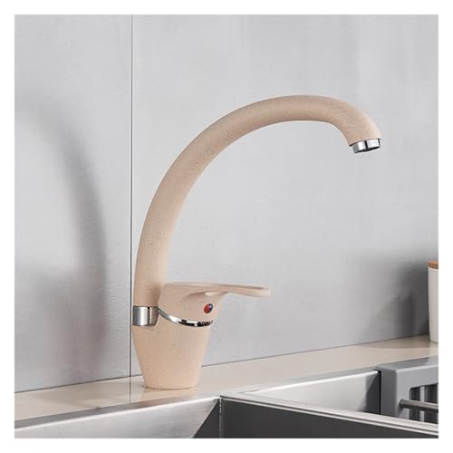 Robinet de mélange à double flux avec bec rotatif à 360 degrés pour évier