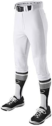 EvoShield boys Solid Knicker Pant, Team White, Large US