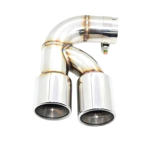 Double tuyau d'échappement BMW F21 F20 120i embout silencieux argenté
